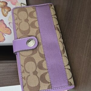 Coach Purple and Brown Wallets